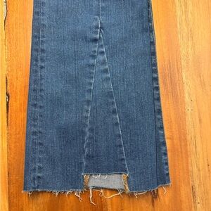 Madewell Cali Demi Boot jeans raw hem size 30 NWOT